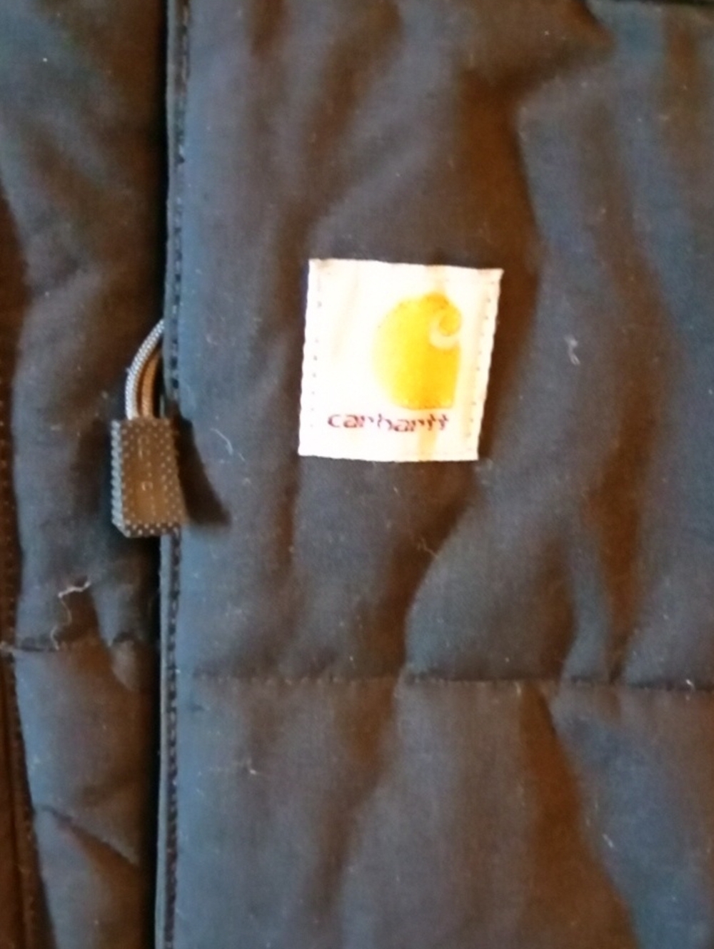 Carhartt Rain Defender Black Quilted Hooded Puffer Coat Womens - Picture 7 of 11